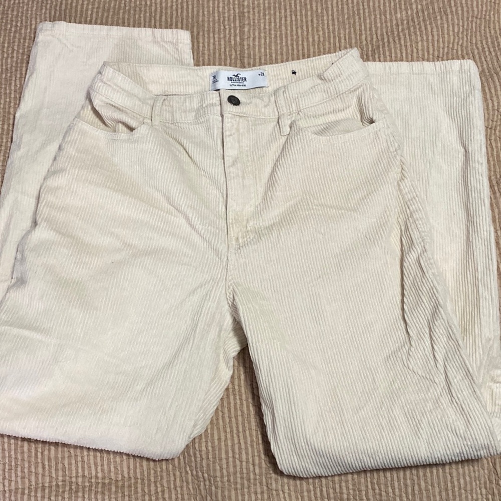 Hollister Ultra High-Rise Corduroy pants, sz 7
